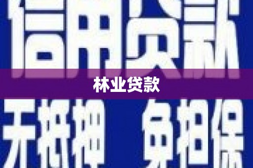 玉山林业贷款