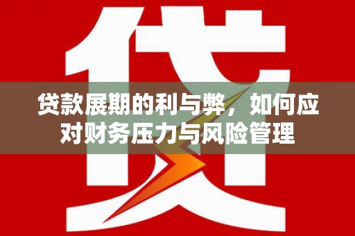 玉山贷款展期的利与弊，如何应对财务压力与风险管理