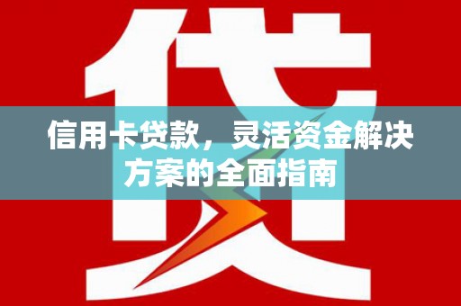 玉山信用卡贷款，灵活资金解决方案的全面指南