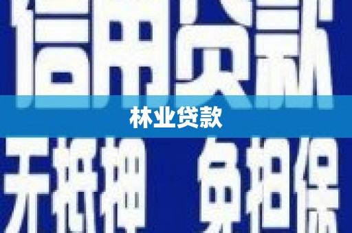 玉山林业贷款