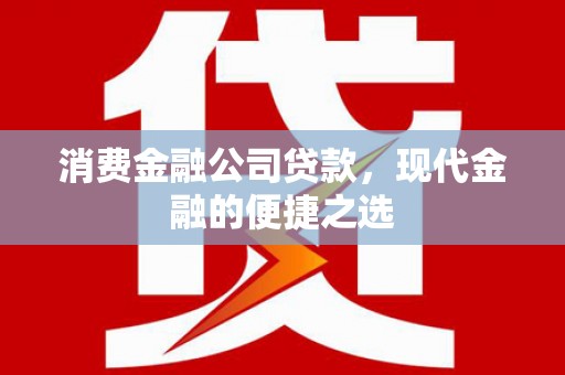 玉山消费金融公司贷款，现代金融的便捷之选