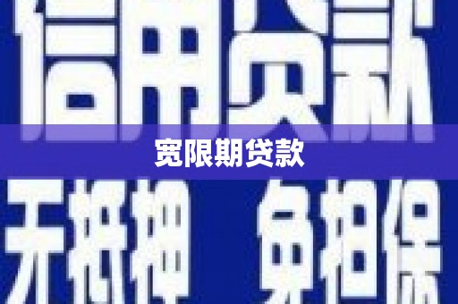 玉山宽限期贷款