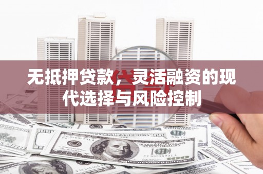 玉山无抵押贷款，灵活融资的现代选择与风险控制
