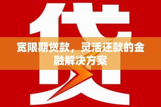 玉山宽限期贷款，灵活还款的金融解决方案
