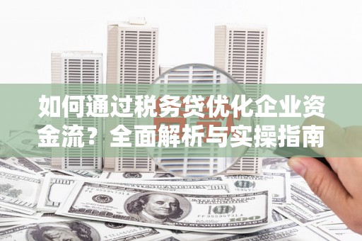玉山如何通过税务贷优化企业资金流？全面解析与实操指南