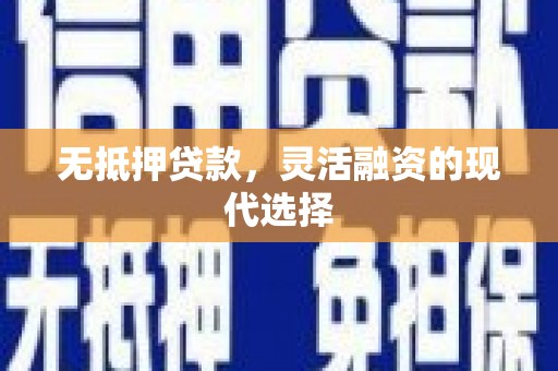 玉山无抵押贷款，灵活融资的现代选择