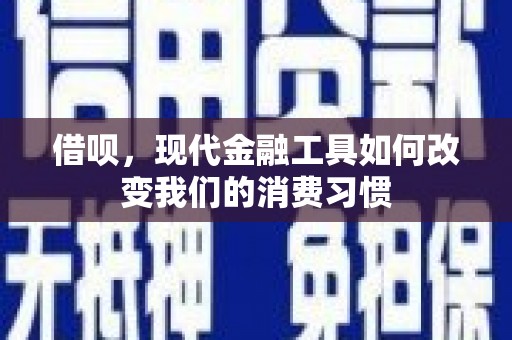 玉山借呗，现代金融工具如何改变我们的消费习惯