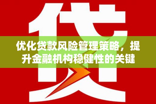 玉山优化贷款风险管理策略，提升金融机构稳健性的关键