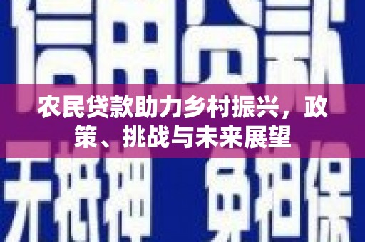 玉山农民贷款助力乡村振兴，政策、挑战与未来展望
