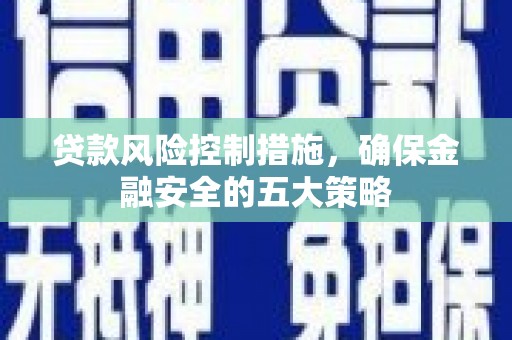 玉山贷款风险控制措施，确保金融安全的五大策略