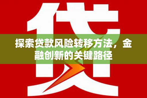 玉山探索贷款风险转移方法，金融创新的关键路径