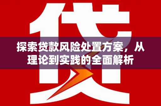 玉山探索贷款风险处置方案，从理论到实践的全面解析