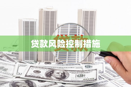 玉山贷款风险控制措施